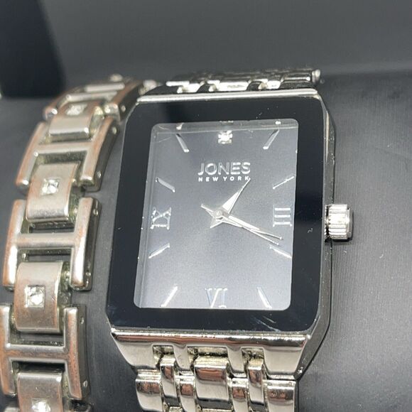 Jones NY Stainless Steel Men's Watch Bracelet (2 Piece Set)Sleek Stylish Fashion - Picture 3 of 16